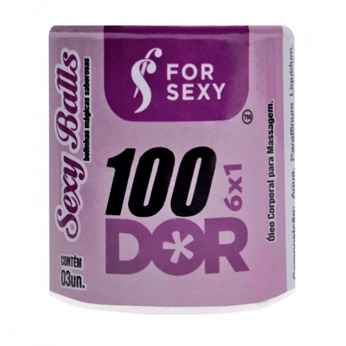 Bolinha Sexy Balls Funcional 100Dor 03 Unidades - For Sexy